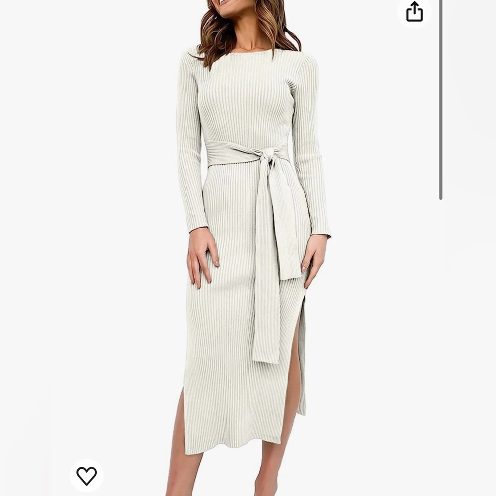 Only worn once white dress! Very comfortable and not sheer